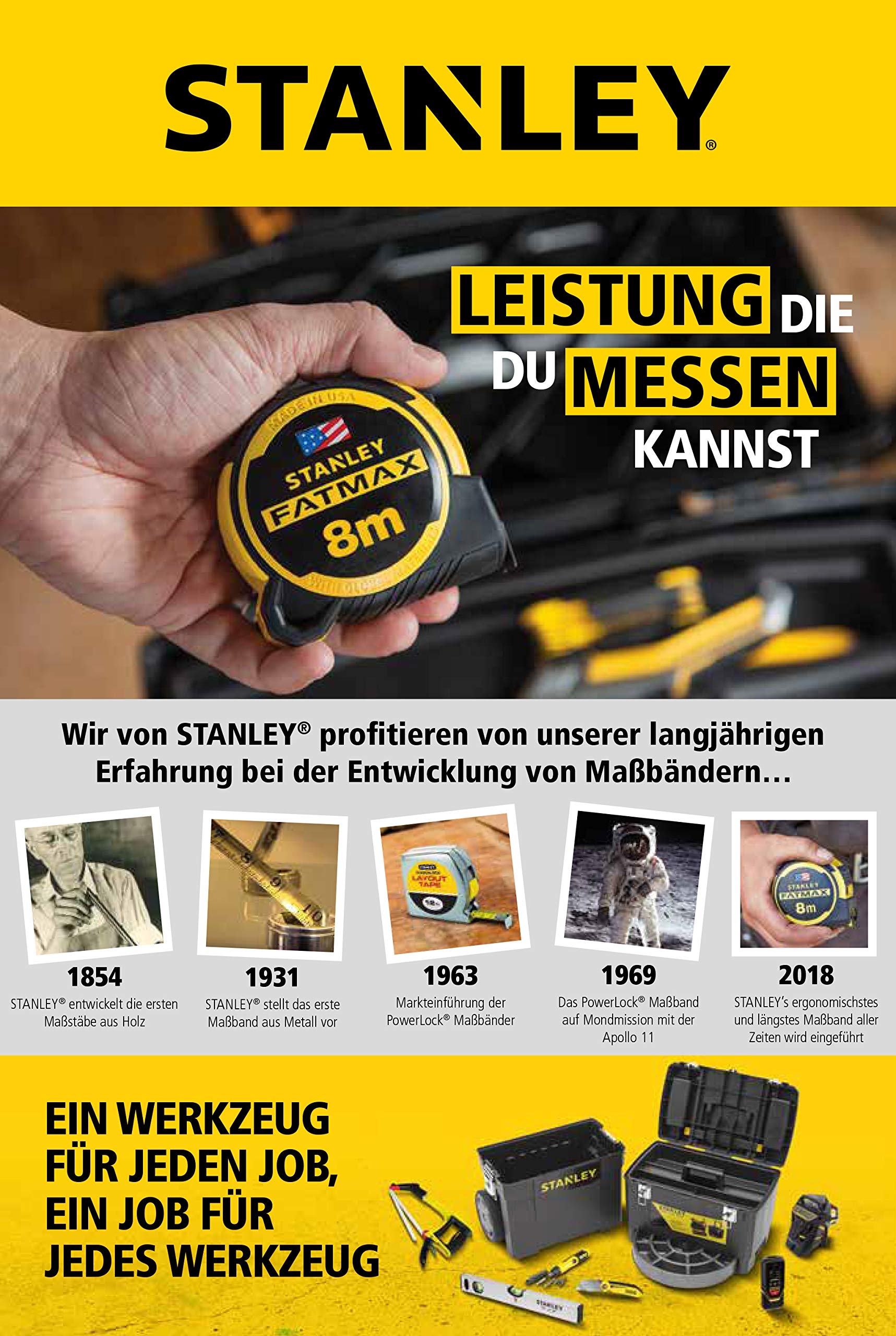 STANLEY FATMAX Mètre à ruban mesure 2 m Porte-Clés - FMHT1-33856 - 5