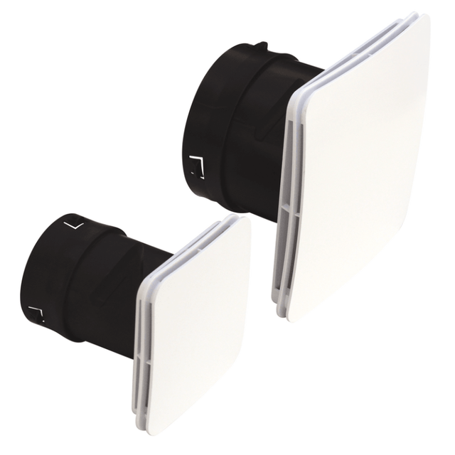 Bouche VMC extraction insufflation design AUREA avec manchette placo - Diamètre (mm): 80