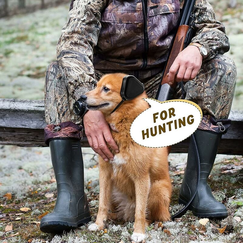 Orejeras con cancelación de ruido para perros, color negro - 4