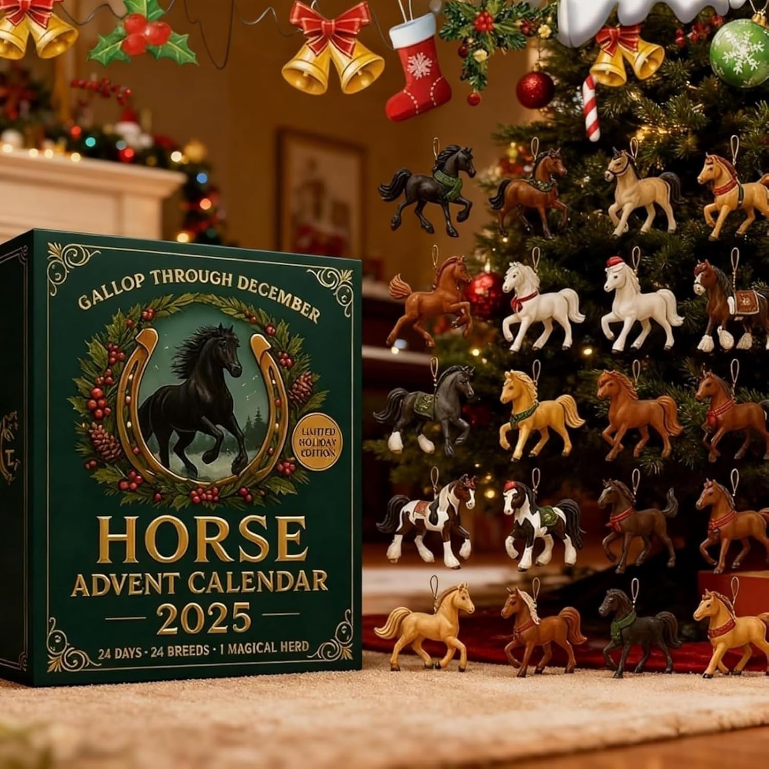 Calendario dell'Avvento dei Cavalli 2025 - Conto alla rovescia per il Calendario di Natale con 24 esclusive statuette di cavalli Calendario di Natale - 5