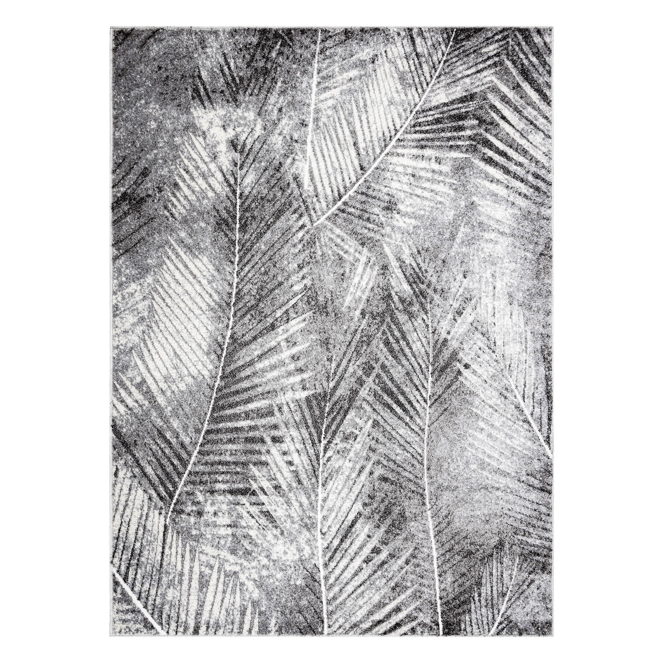 Covor MATEO 8035/644 Modern frunze de palmier - structural gri 120x170 ...