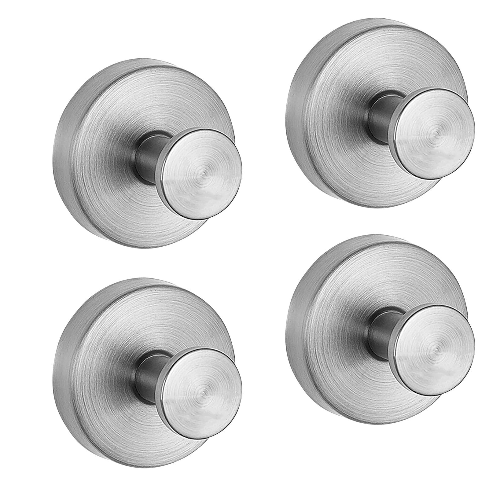 Ganci Appendiabiti Da Parete Moderni - 5 Ganci In Metallo Bianco - Per Ingresso, Camera, Bagno - Design Doppio Gancio - Foto 4