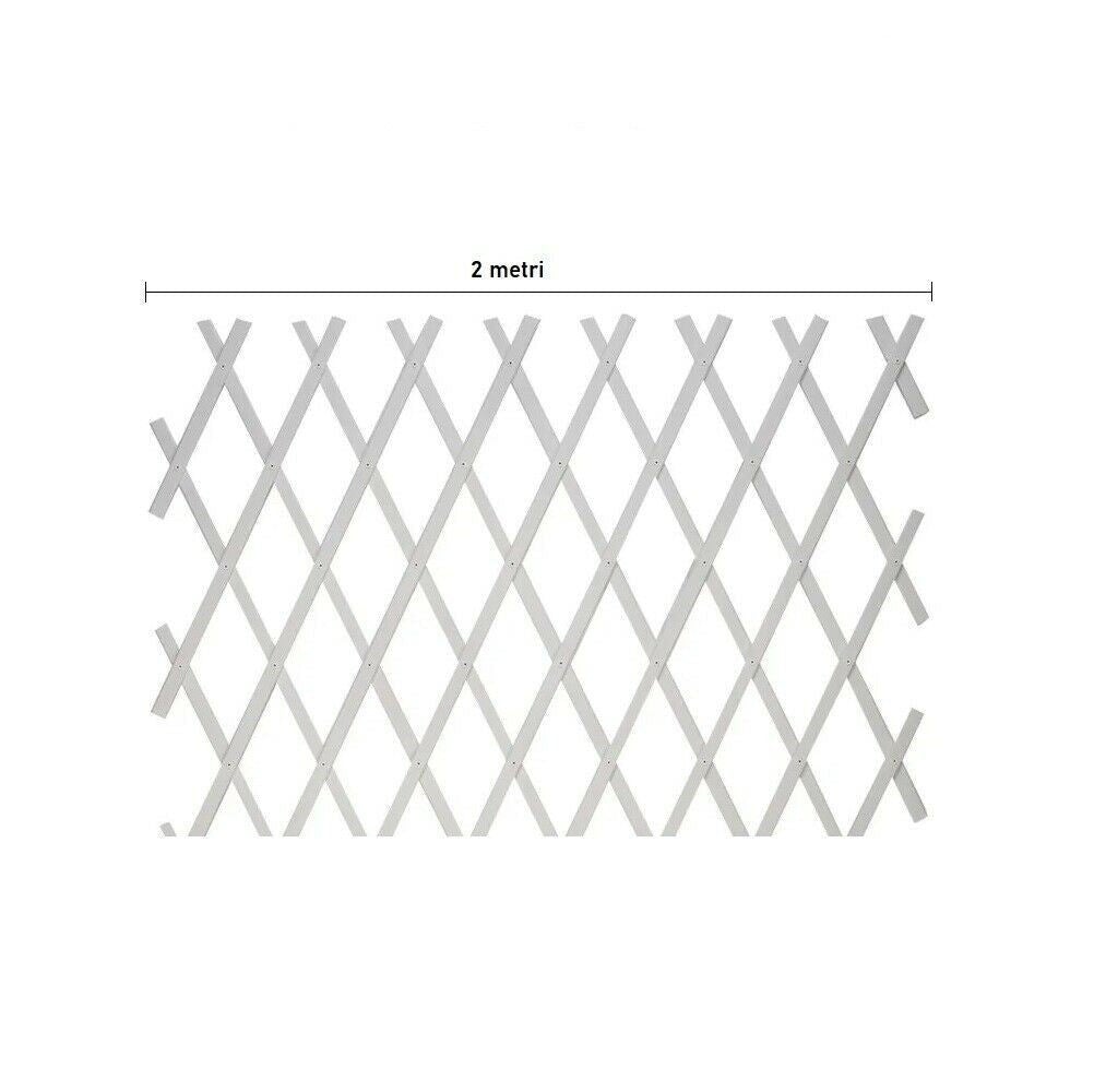 Traliccio estensibile a parete in PVC da giardino 1 mt - 5