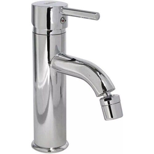 Miscelatore Lavello Cucina In Ottone Cromato Con Bocca Di Erogazione Orientabile Piralla Lion 0LI00104A21 - Foto 10