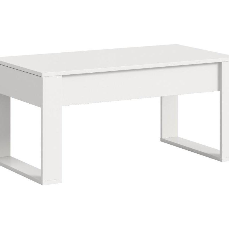 Malmö stolik kawowy 2 szuflady biały.