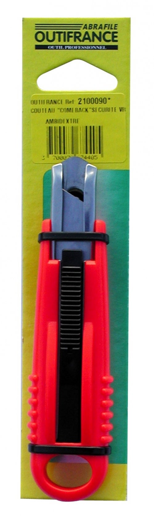 Couteau de sécurité auto-rétractable semi-automatique