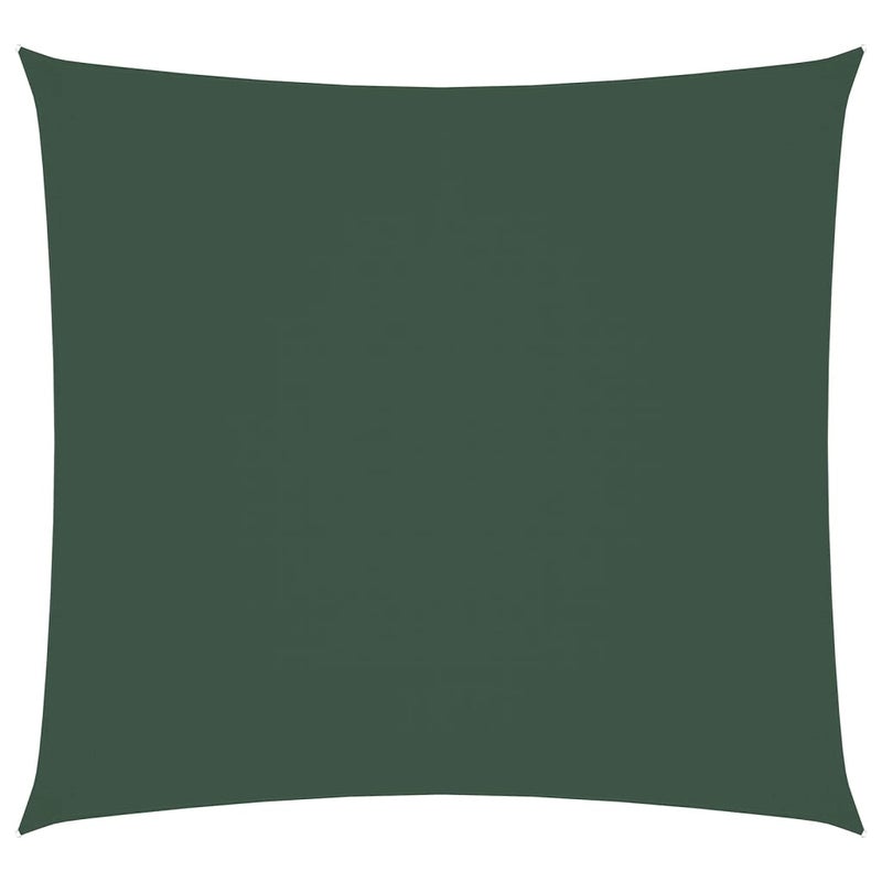 Żagiel przeciwsłoneczny kwadratowy, ciemnozielona tkanina Oxford, 2,5x2,5 m - COMFORTXL