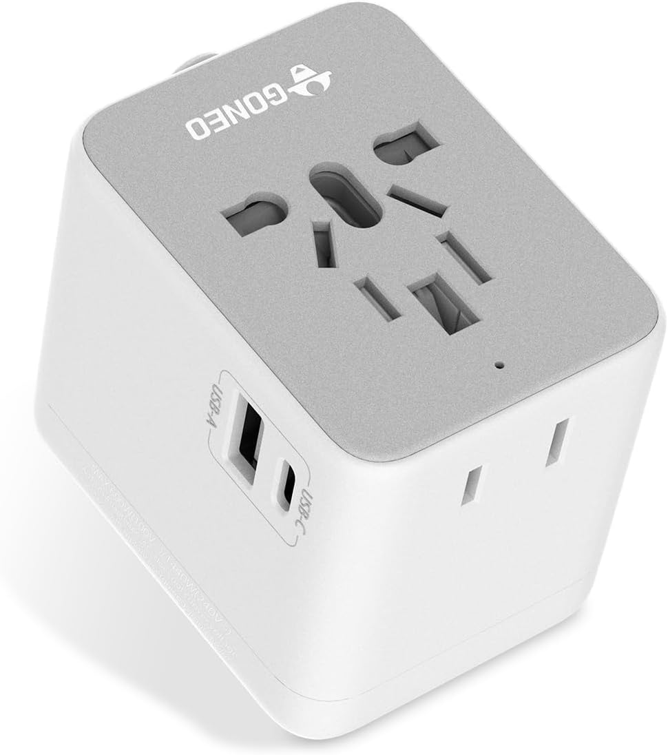 Adaptateur de voyage universel avec double port USB