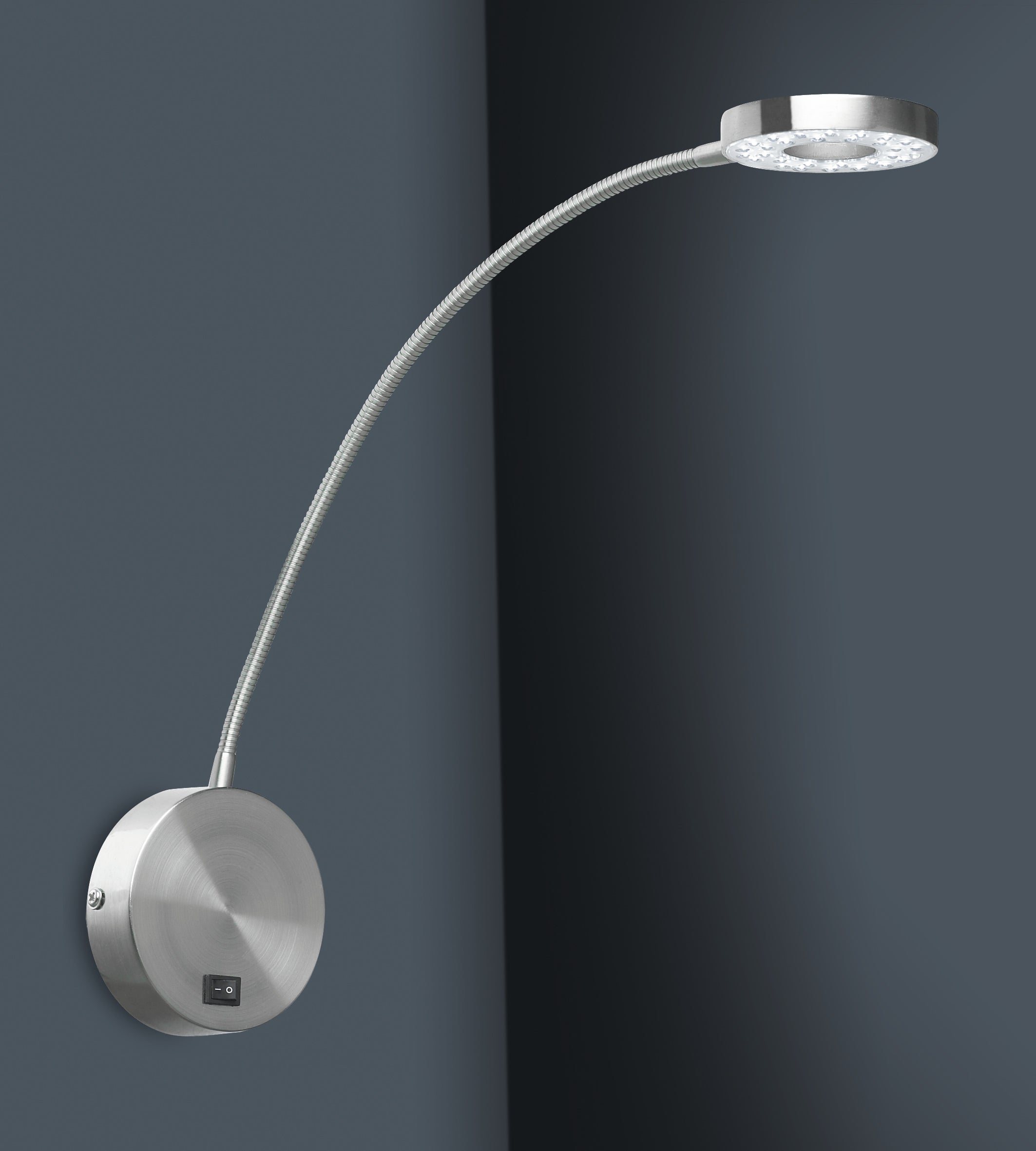 Forlight Llit - Lampade da lettura a parete a LED Nickel satinato 3,3W 4000K 133lm - 4