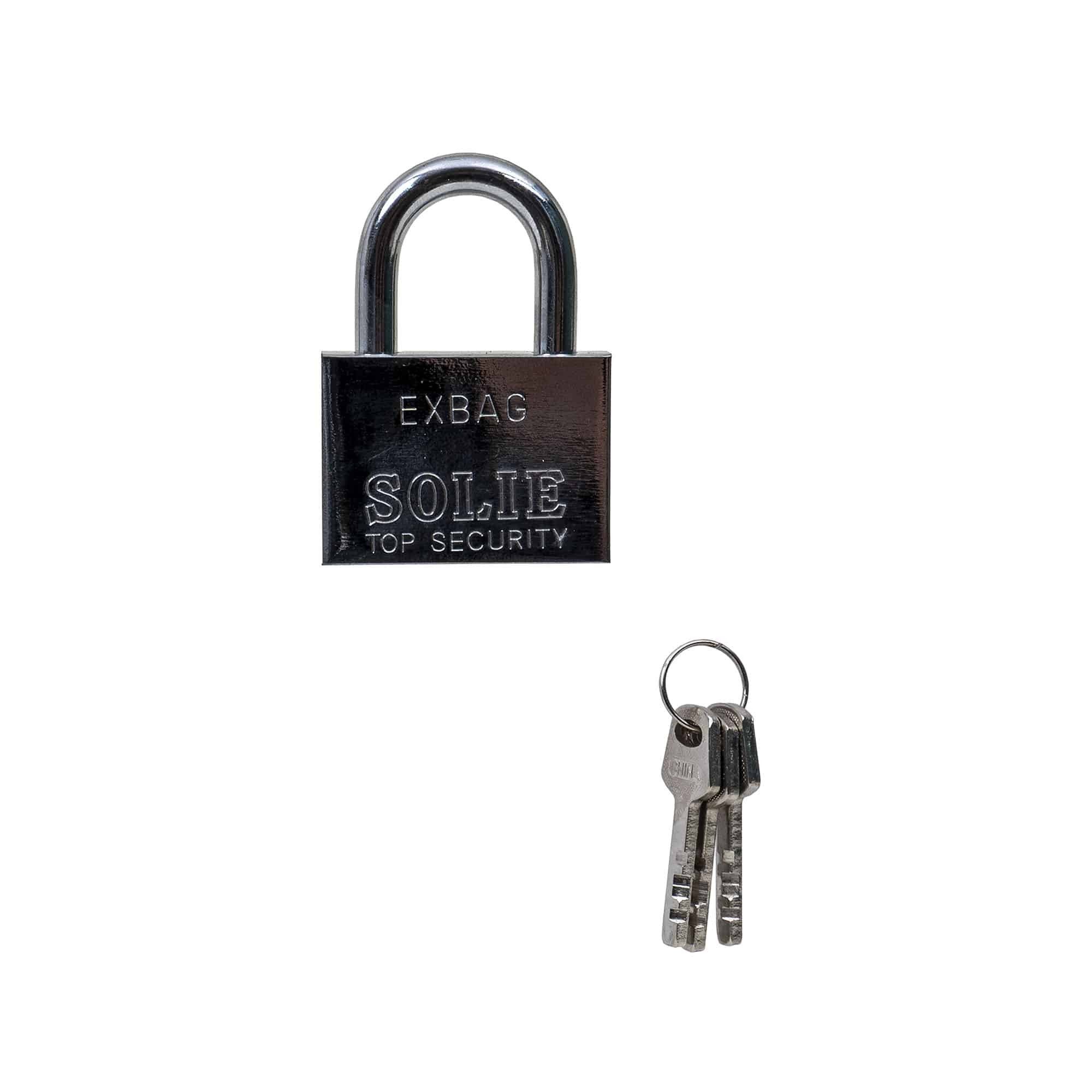 Lacat patrat cromat 60mm, cu 3chei Z-TOOLS / ZLN 1793