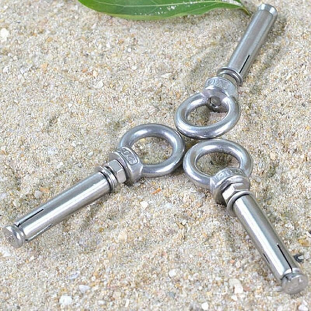 10-Pack Boulons à Expansion M8 x 60mm Manchon en Acier Boulon à œil 304 Inoxydable Expansion du Béton Ancrage Vis à Oeil Chevilles Boulons - 4
