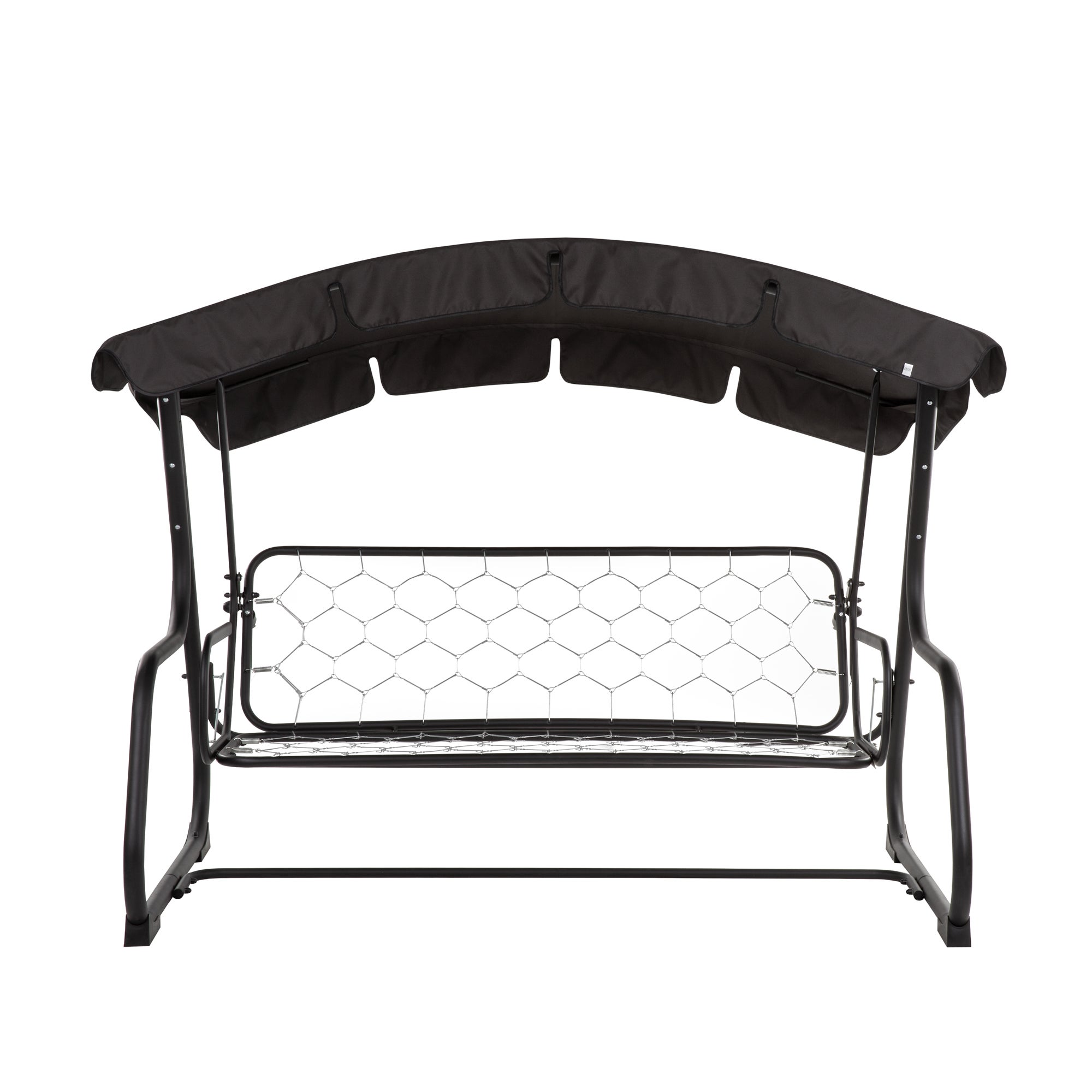 Dach do huśtawki ogrodowej 224 x 124 cm Ravenna czarny PATIO