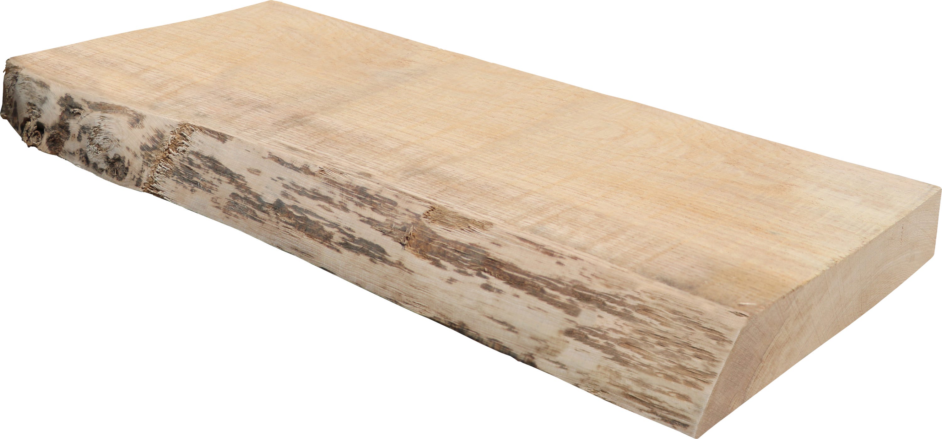 Tavola in rovere massello 18/25x80x5 cm, 1 lato grezzo - 2