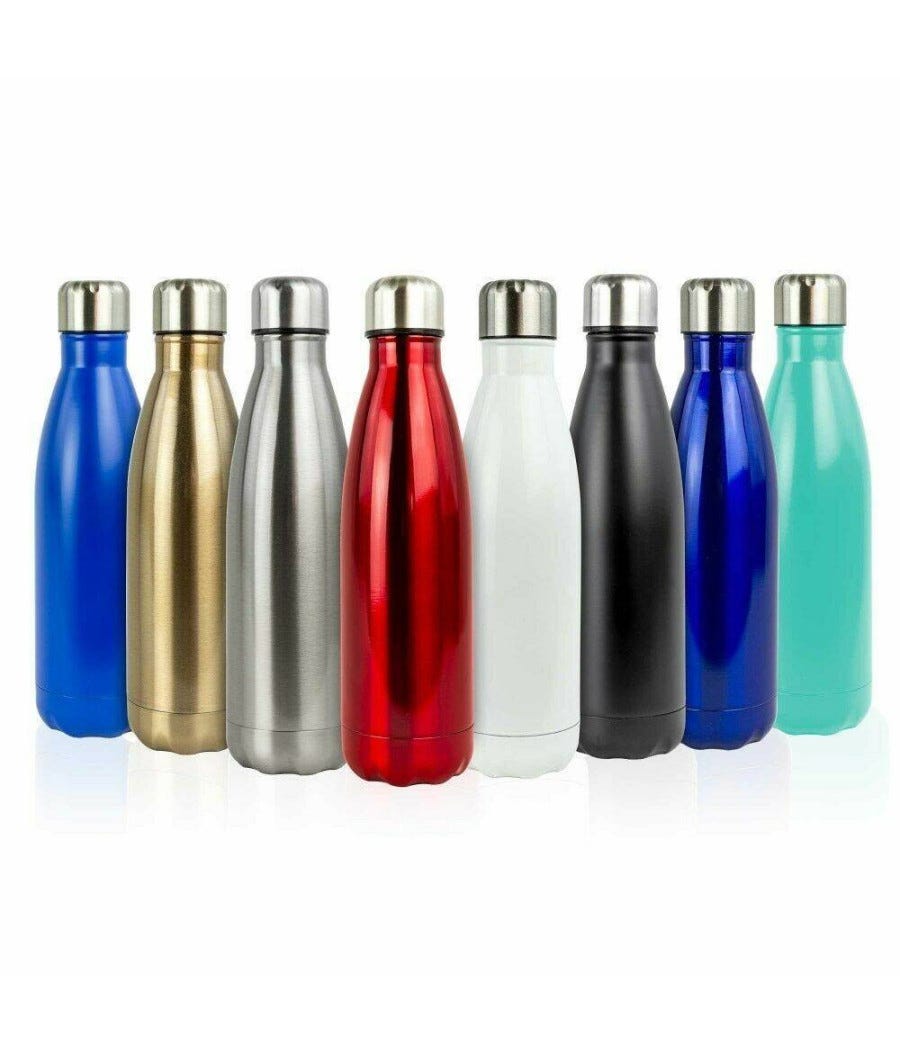Borraccia in alluminio, in acciaio inox (thermos 24h) riutilizzabile da 330 ml a 750 ml, Team Ninja (acciaio inossidabile, lattina M 500 ml Borraccia in alluminio, in acciaio inox (thermos 24h) riutilizzabile da 330 ml a 750 ml, Team Ninja (acciaio inossidabile, lattina M 500 ml