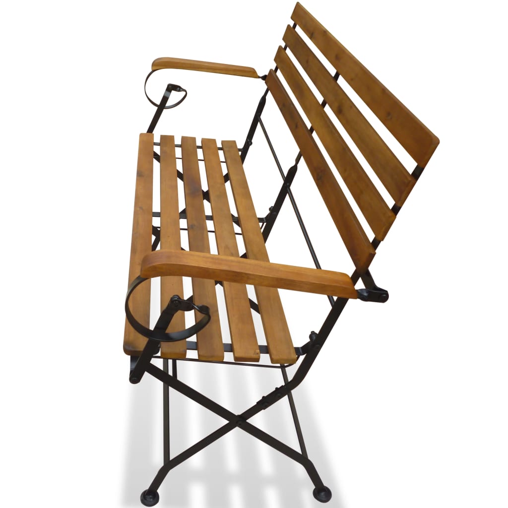 Maison Exclusive - PancMaison Exclusive - na da Giardino Pieghevole 112 cm Legno Massello di Acacia - 8