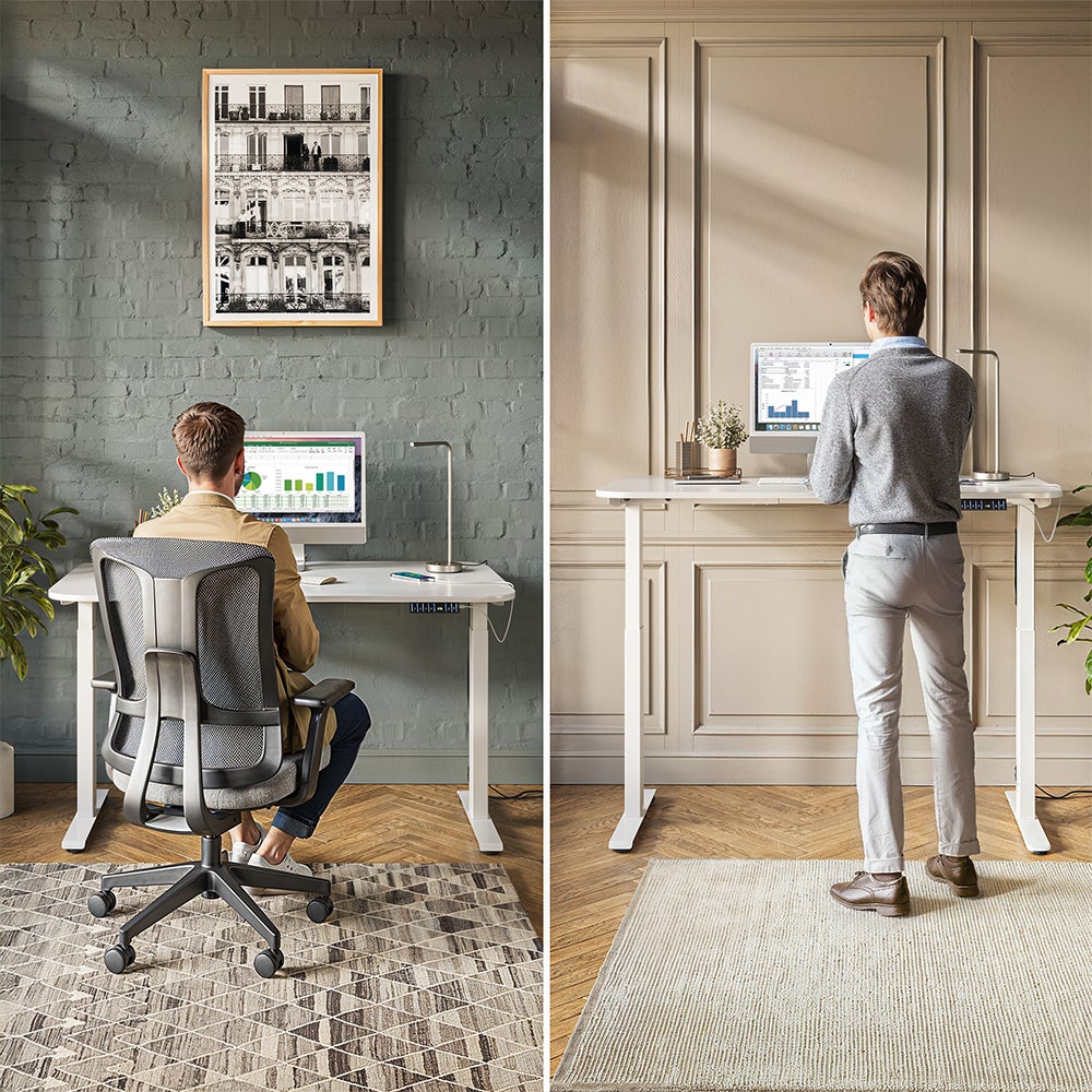 Vicco Biurko Elevate, Biały/antracyt, 120 x 60 cm 2 silniki - 8