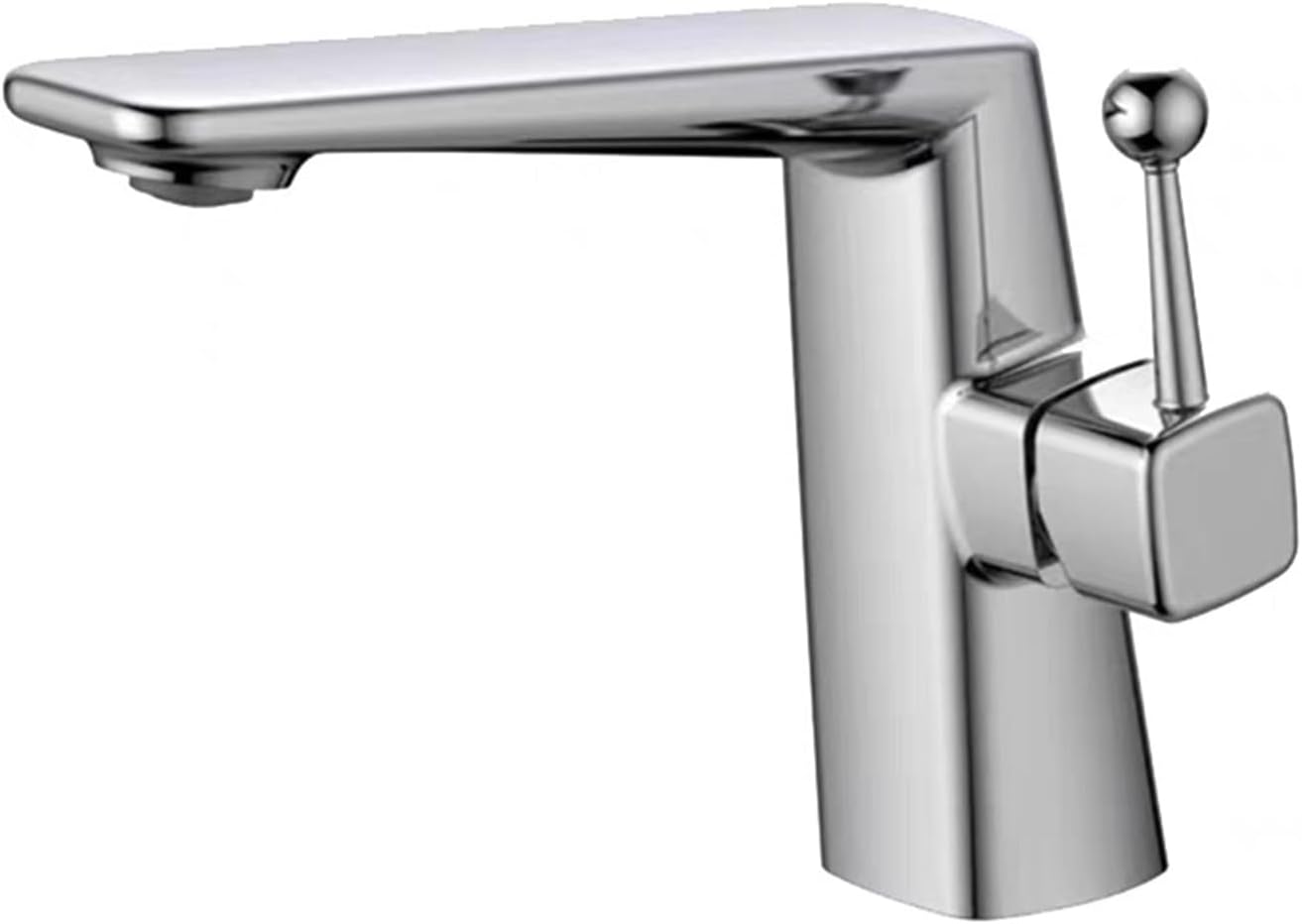 REFORUNG Robinet Lavabo Eau Froide Unique – Acier Inox 304 Brossé, Anti-Rouille, Mitigeur Monocommande Compact Salle De Bain WC Invités