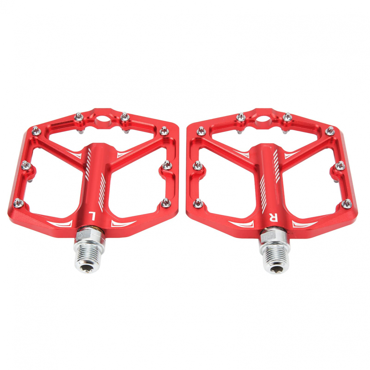 Pédales Antidérapantes En Alliage D’aluminium Pour Vélo De Route, VTT – 100x28 Mm, Axe 3/8", Noir/rouge/bleu