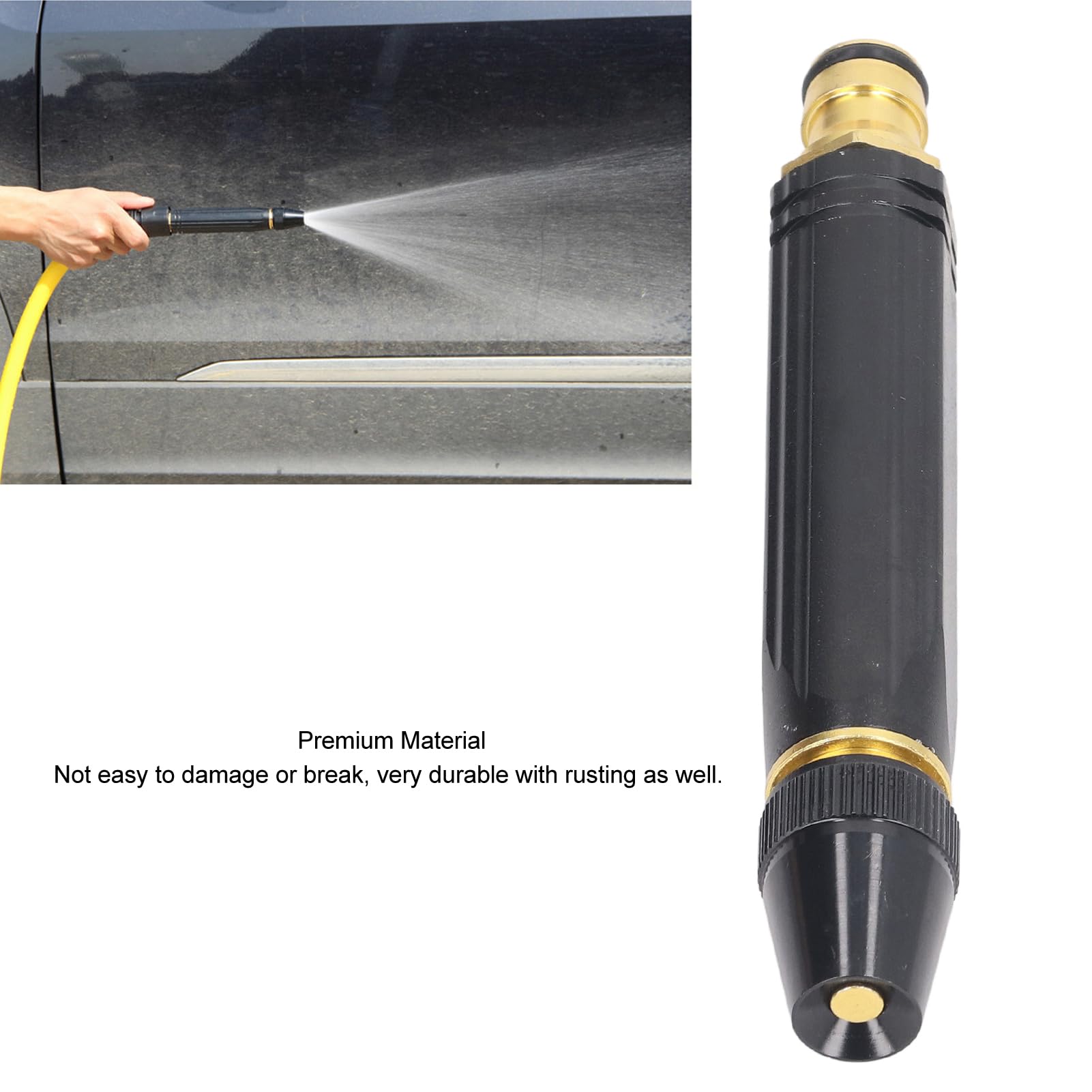 Buse de pulvérisation pour tuyau d'arrosage, pulvérisateur à jet, buse d'arrosage réglable pour terrasse et maison - 3