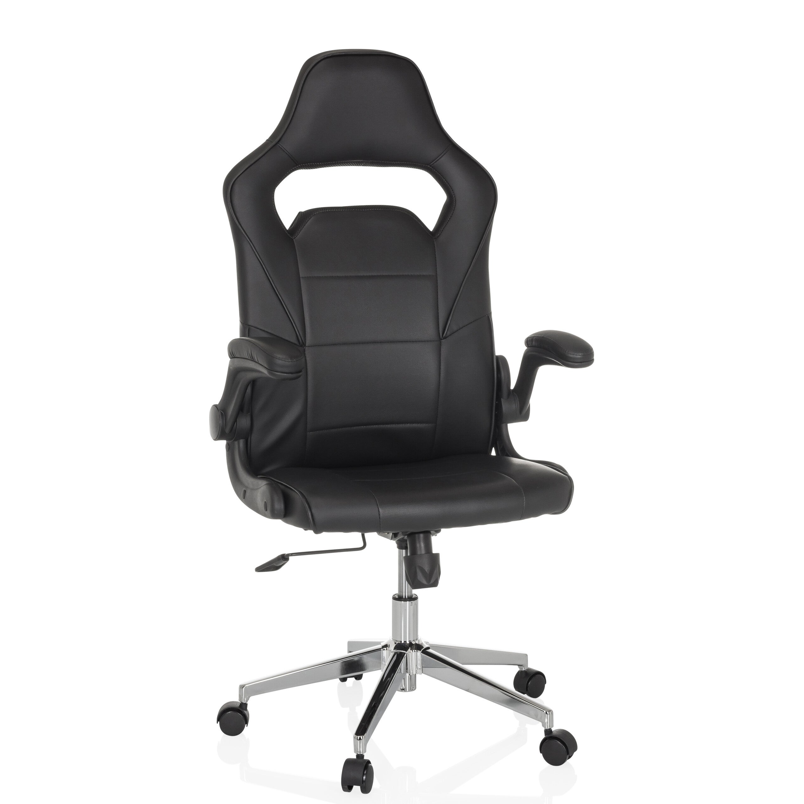 Sedia da Gaming con Poggiapiedi Rossa e Nera in Similpelle
