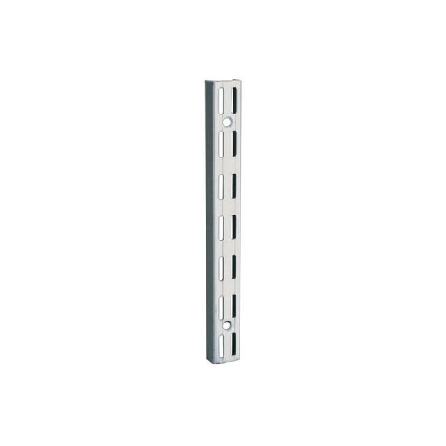 Crémaillère double en acier - entraxe 32 mm - Décor : Blanc - Longueur : 1400 mm - RAL : 9003 - ELEMENT SYSTEM