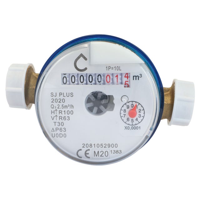 Compteur jet unique Eau froide Calibre 15 Double Mâle 20/27