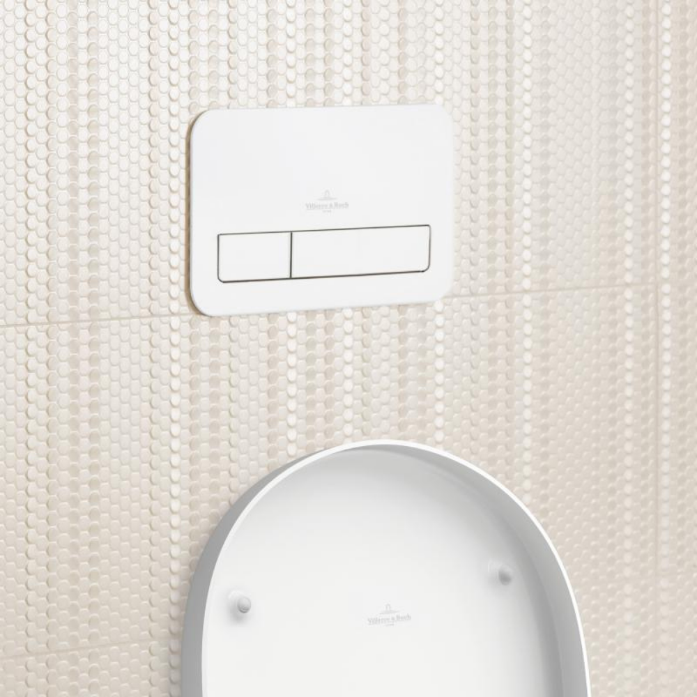 Plaque de commande VILLEROY ET BOCH ViConnect E200 blanche - 2