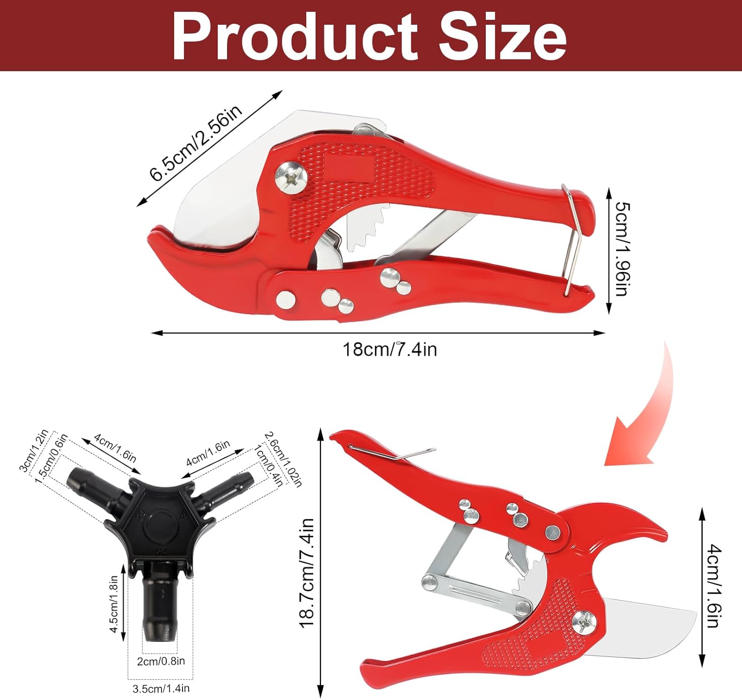 Pince Coupe Tube - Pour Tuyaux PE Multicouche Ø 12 à 32 mm - 8
