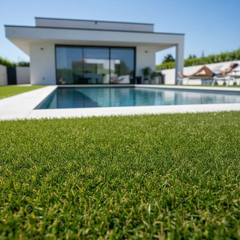 Arquiservi - Relva Caribe 35mm / Rolo 2 x 12m (24m²) Alta Densidade, Natural e Fácil de Instalar para Jardim, Terraço e Piscina - 3