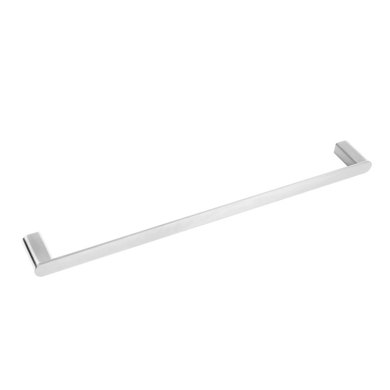 BALNEO - reling na ręczniki stal nierdzewna srebrny INOX - uchwyt na ręczniki 60 cm QARX nierdzewny - drążek łazienkowy