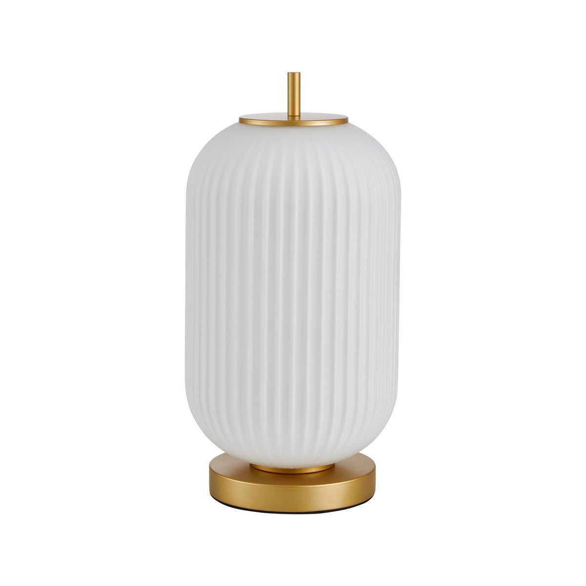 Lampa stołowa dekoracyjna złota podstawa ozdobny opalowy szklany klosz 1xE27 10W do salonu przedpokoju OLMETO Italux