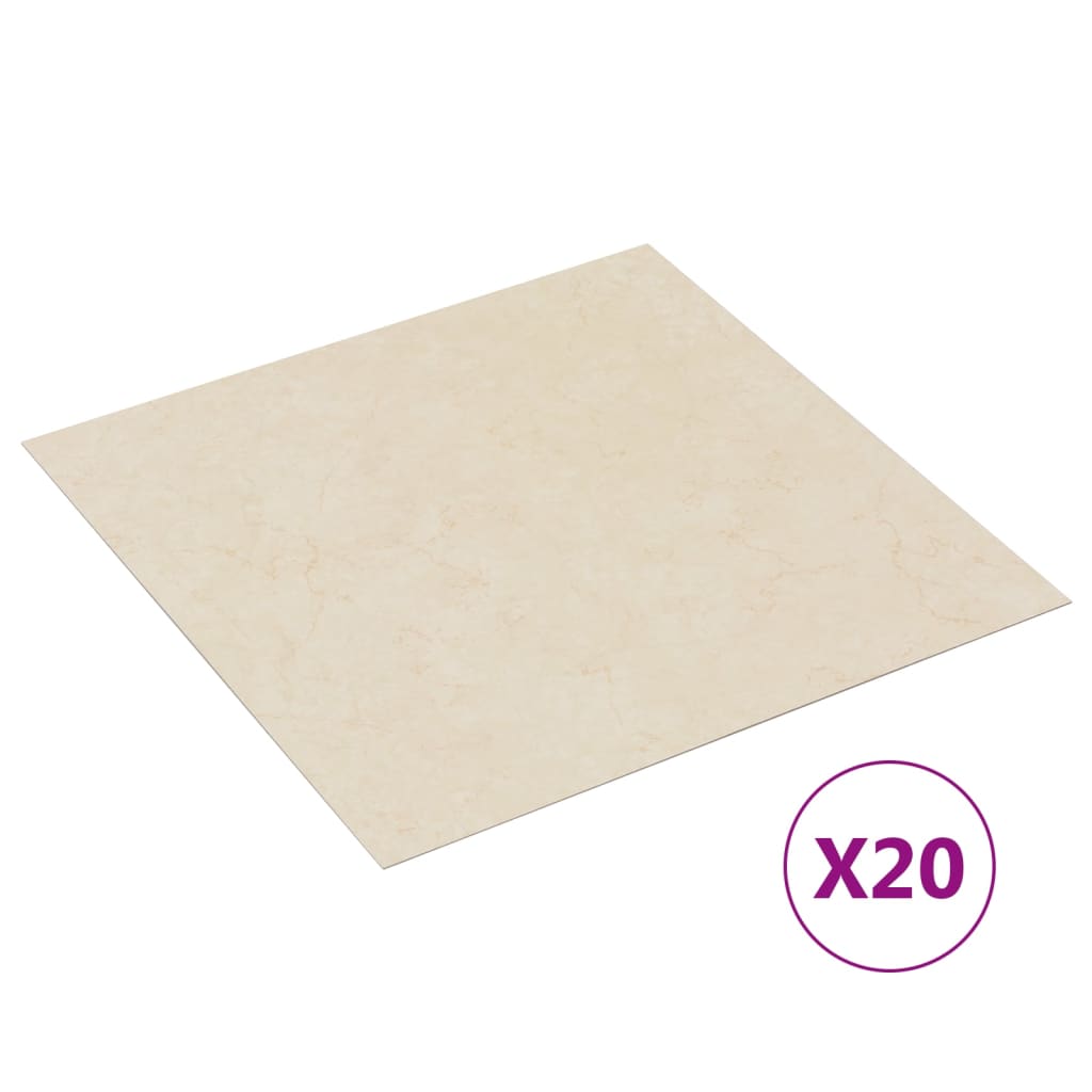 20 piezas lamas de suelo autoadhesivas | tarimas de suelo | tarimas autoadhesivas pvc 1,86 m² beige cfw67255