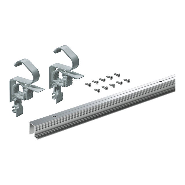 Kit de profilé wingline l sans guidage bas - Décor : Anodisé argent - HETTICH