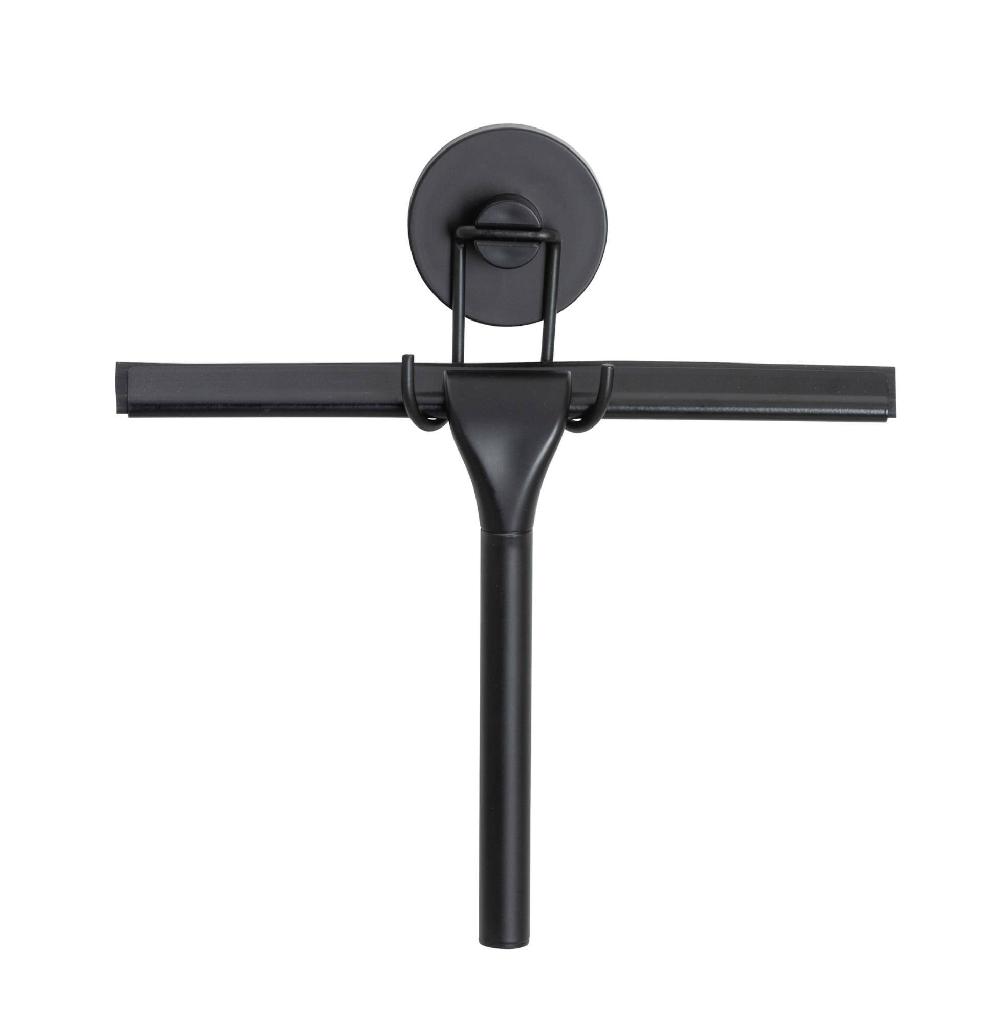 Raclette De Douche, Raclette Salle De Bain, Support Mural, Solution Sans Perçage, Innovation 'vacuum Loc Plus', Pavia, Noir - 2