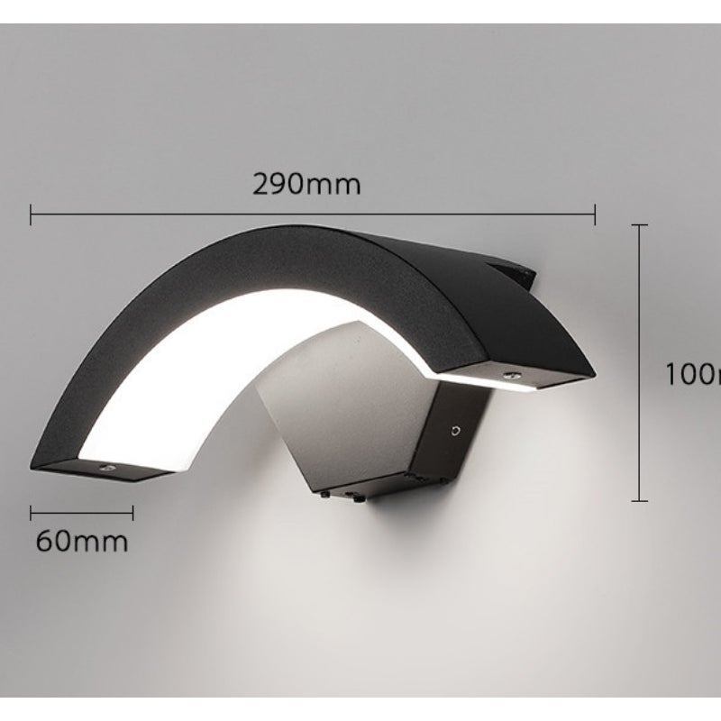 Biała lampa ścienna zewnętrzna LED 18 W z czujnikiem ruchu, aluminiowa lampa ścienna zewnętrzna do ogrodu