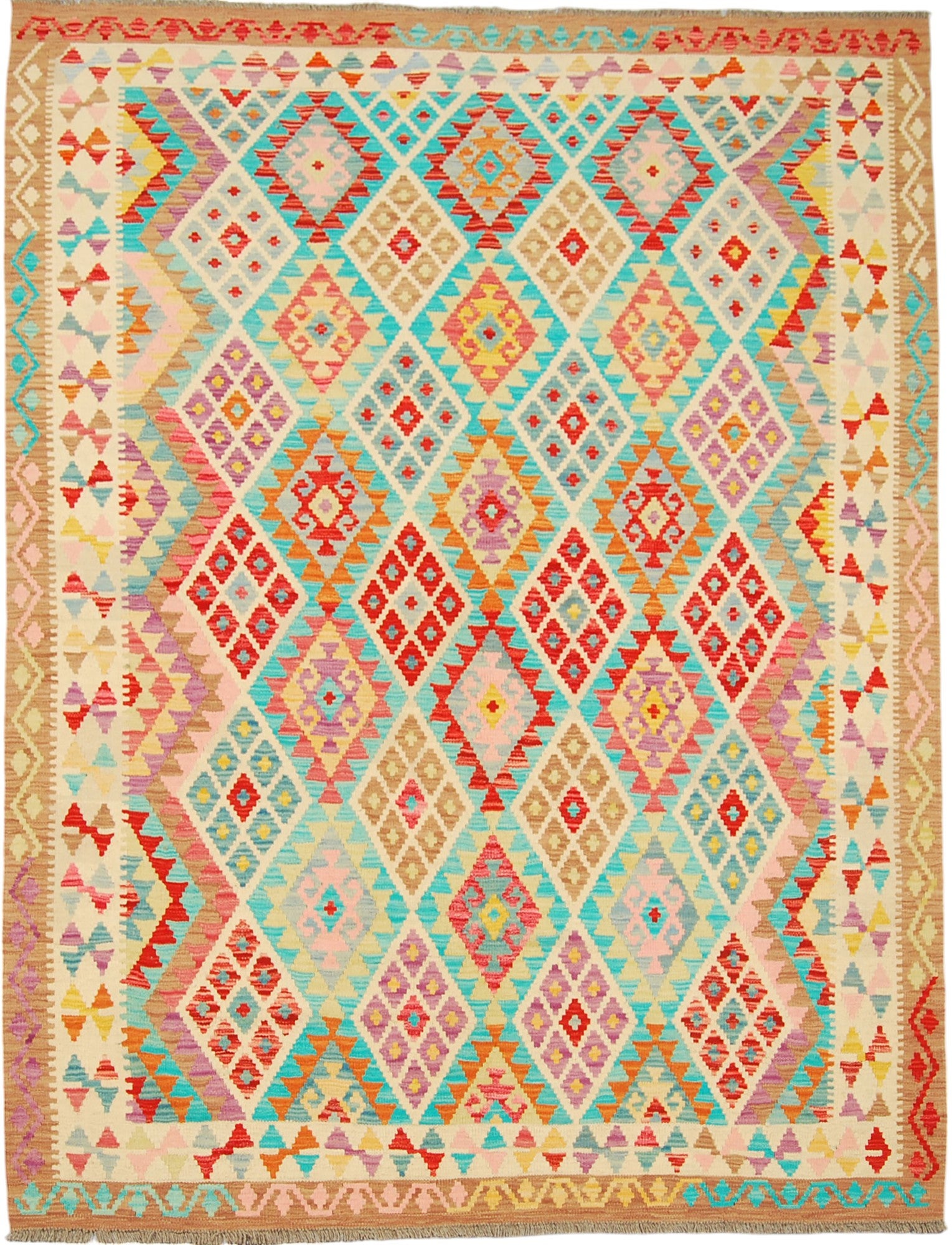 Oryginalny ręcznie robiony dywan, wymiary: 243x185, z certyfikatem autentyczności GalleriaFarah1970