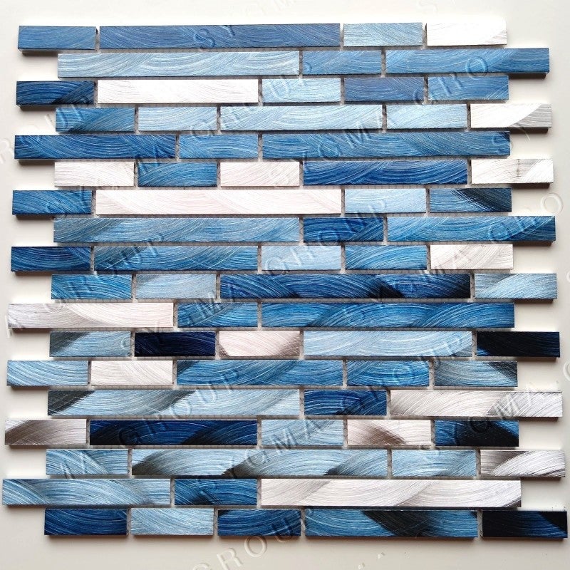 Autocollants De Carrelage PVC - ZERONE - Imitation Ciment - Brillant