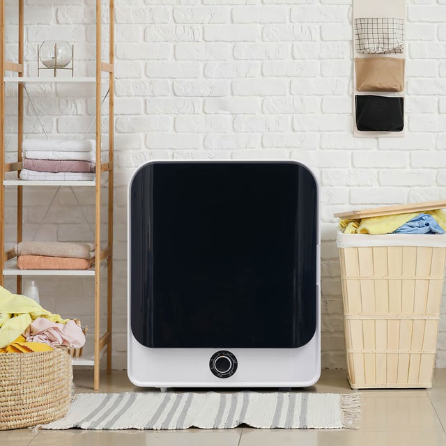 Suszarka bębnowa ze stali nierdzewnej, 3 kg (do 4,5 kg), 830 W, 5 programów, filtr wielopoziomowy, do montażu na ścianie, klasa energetyczna C