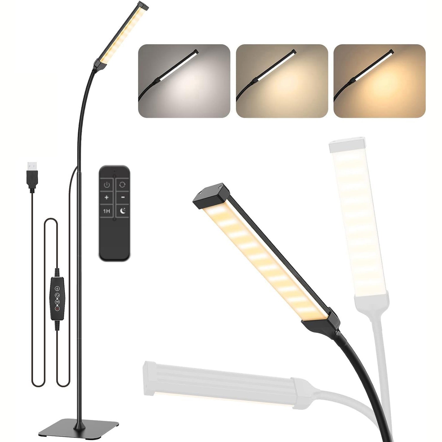 Brightech Lámpara De Pie Con Luz Led Para Techo, Ahorro De Energía