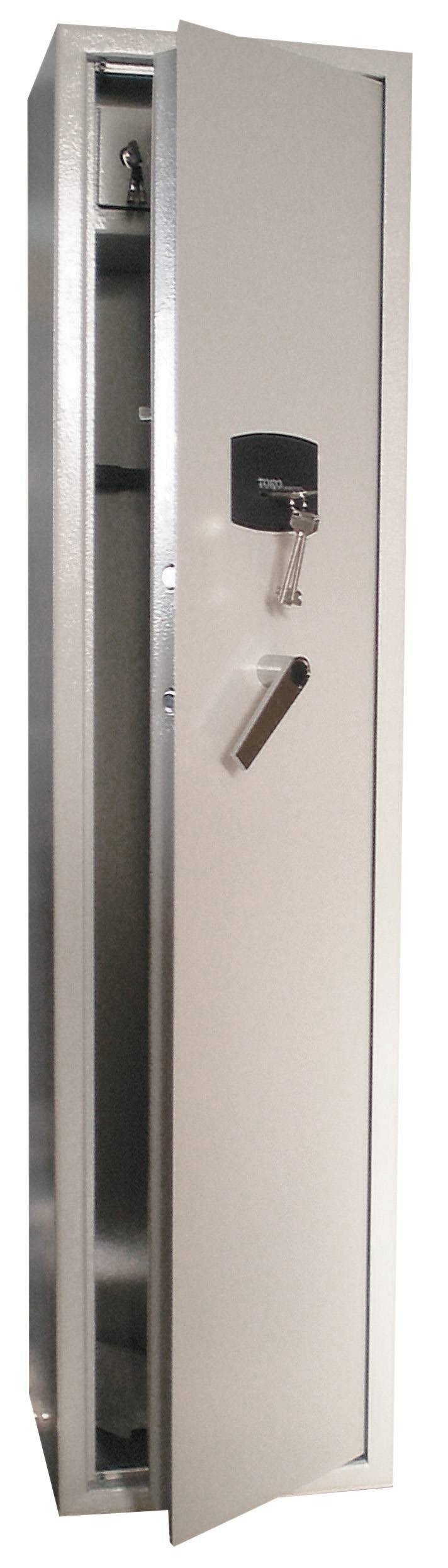 ARMOIRE À FUSILS 5 PLACES AVEC TESOR 35X30XH145 - 2