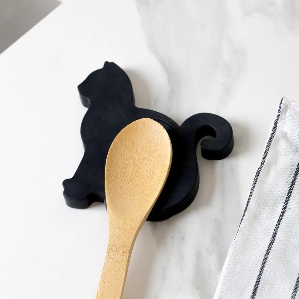 ALEOHALTER Poggiamestolo in silicone, 3 pezzi resistenti al calore per utensili da cucina, supporto per cucchiaio da cucina (dimensioni: 3 pezzi