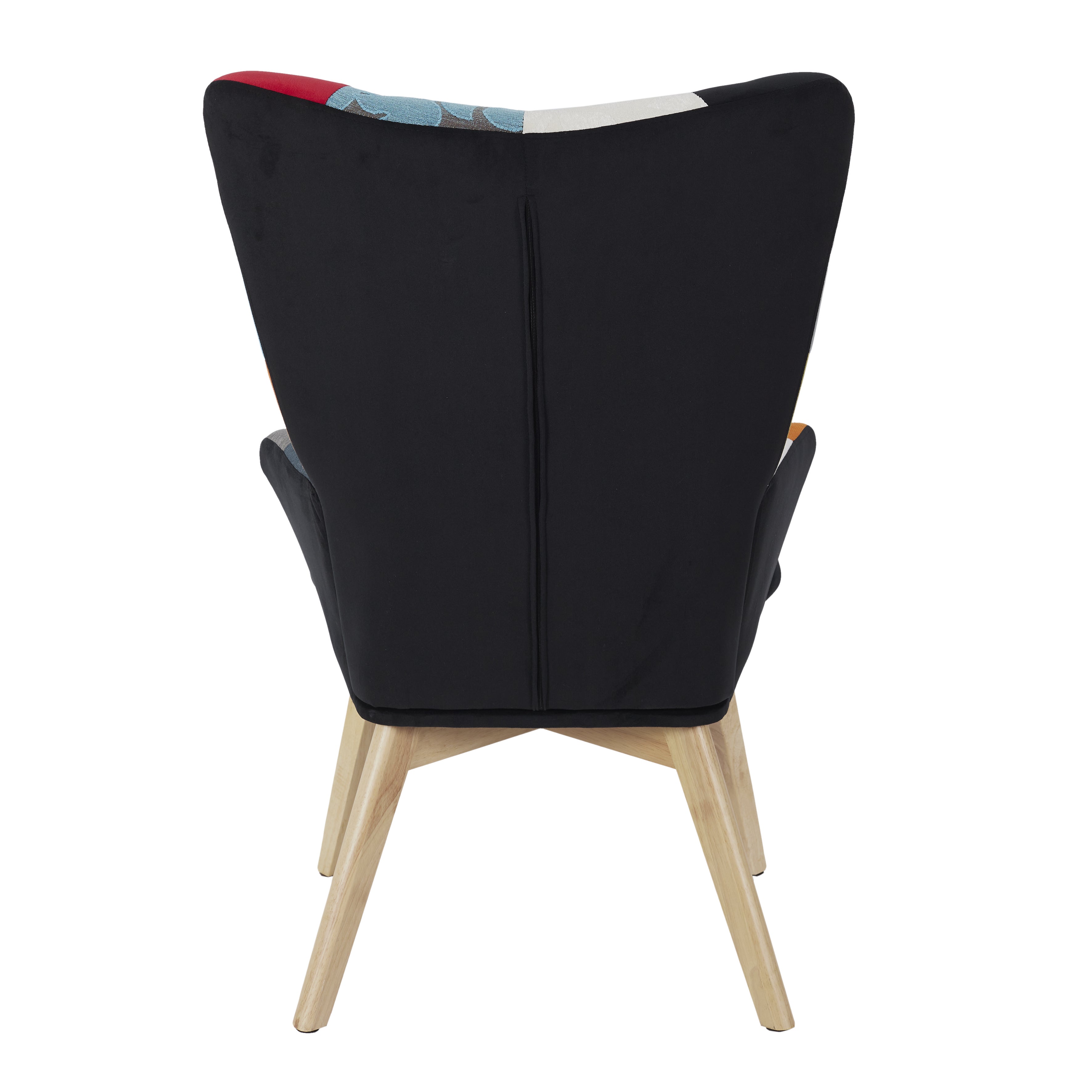 Fauteuil - HOME DECO FACTORY - Helsinki - Patchwork - Multicolore - 3
