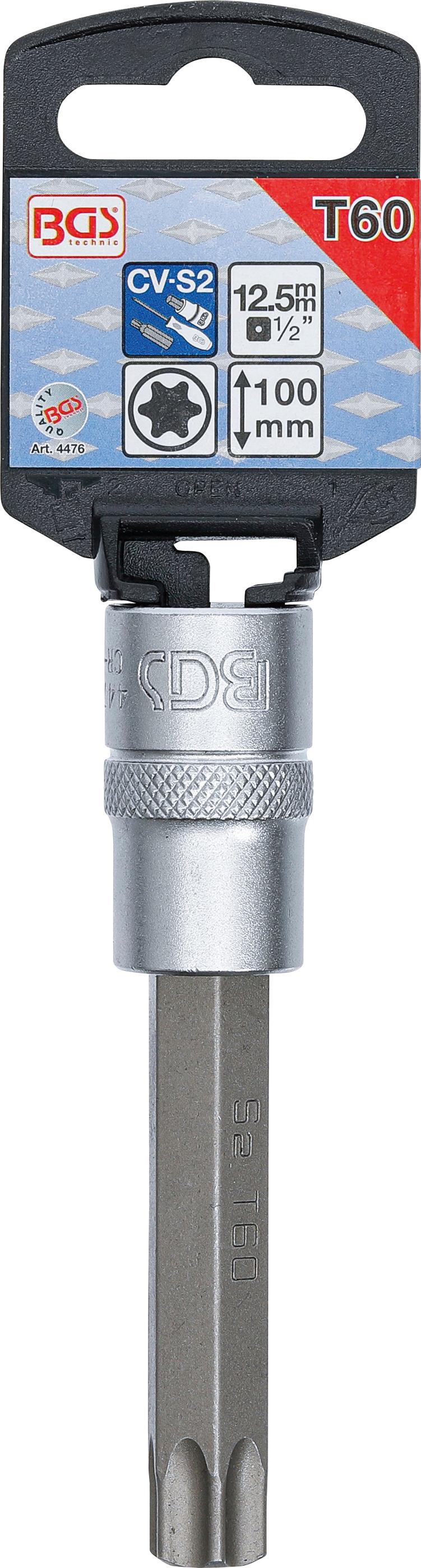 BGS Douille à embouts | longueur 100 mm | 12,5 mm (1/2