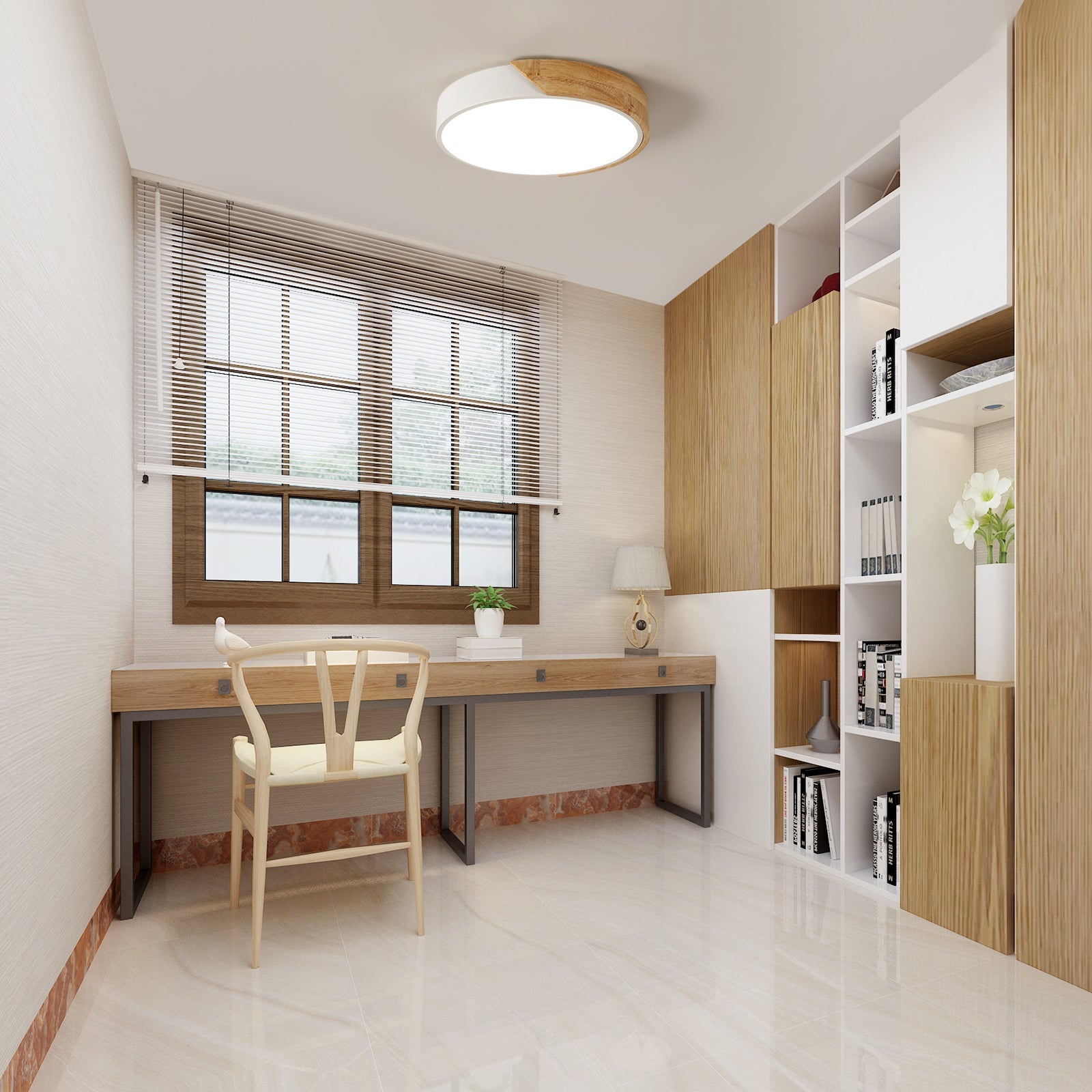 GOECO Plafonnier LED Blanc 30W, 30*5cm, Lumière Neutre 4500K, Convient pour le Salon, la Chambre, la Cuisine, le Couloir - 5