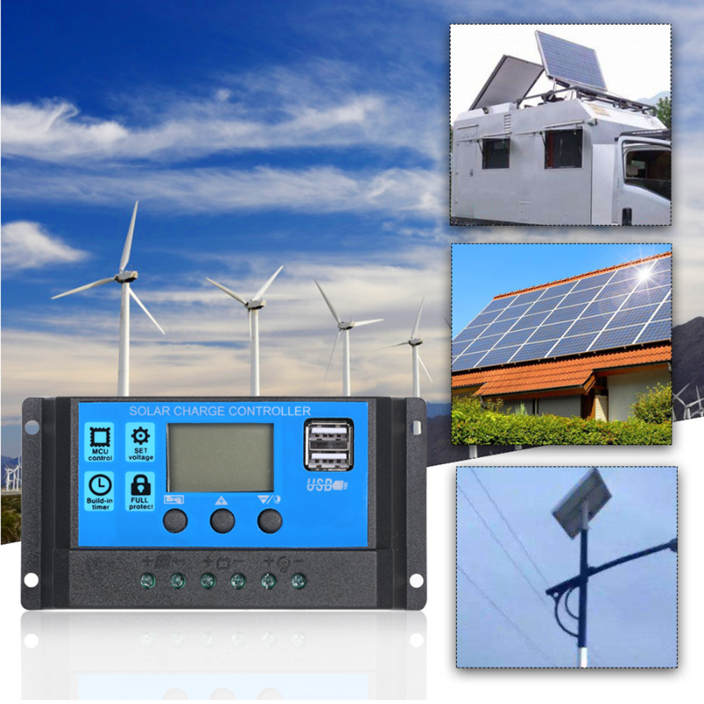 Kit painel solar flexível portátil 20Wp 50A Regulador de carga de bateria Acessórios de conexão completos - 7