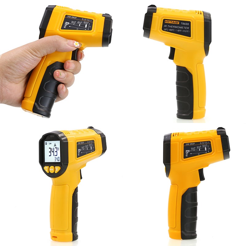 Pistolet de température infrarouge de haute précision, thermomètre infrarouge TS600, thermomètre électronique industriel portable - 9