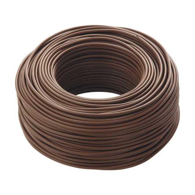 Cavo elettrico multipolare fs18or18 colore marrone per impianti e prolughe *** lunghezza : metri 10, sezione conduttore : 2x1,5mmq