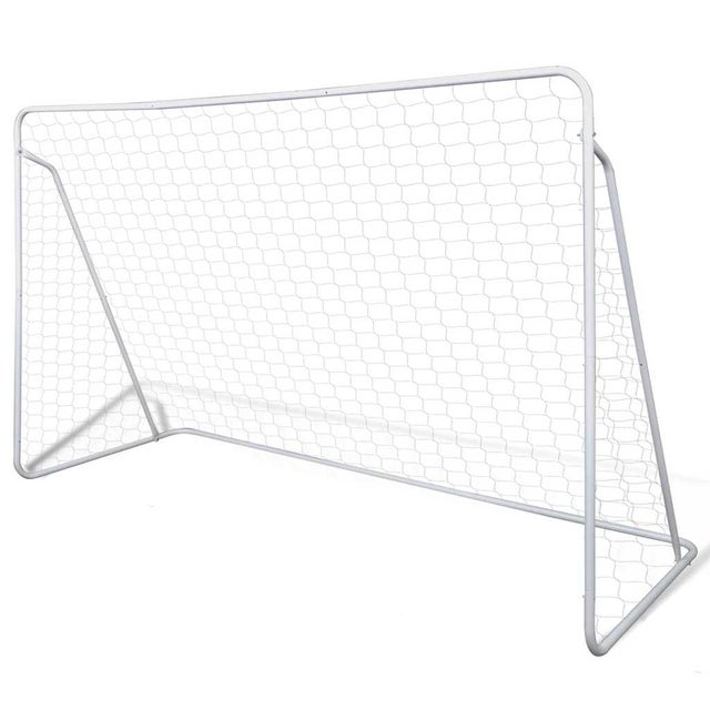 Conj. de balizas de futebol aço de alta qualidade 240x90x150 cm