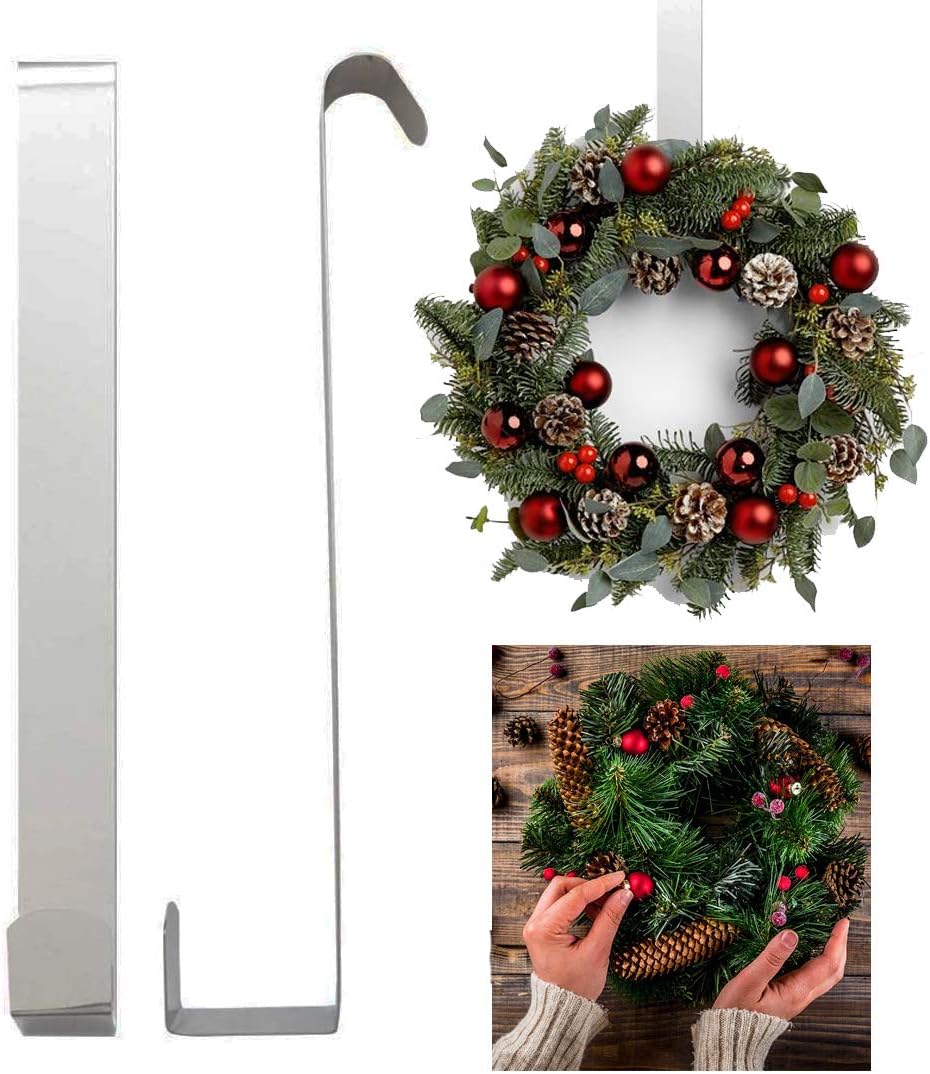 Hak – nie wymaga wiercenia, łatwo montuje się na dowolnych drzwiach – metalowy – 18 cm – idealny do wieszania płaszczy, ręczników, ubrań, szlafroków i