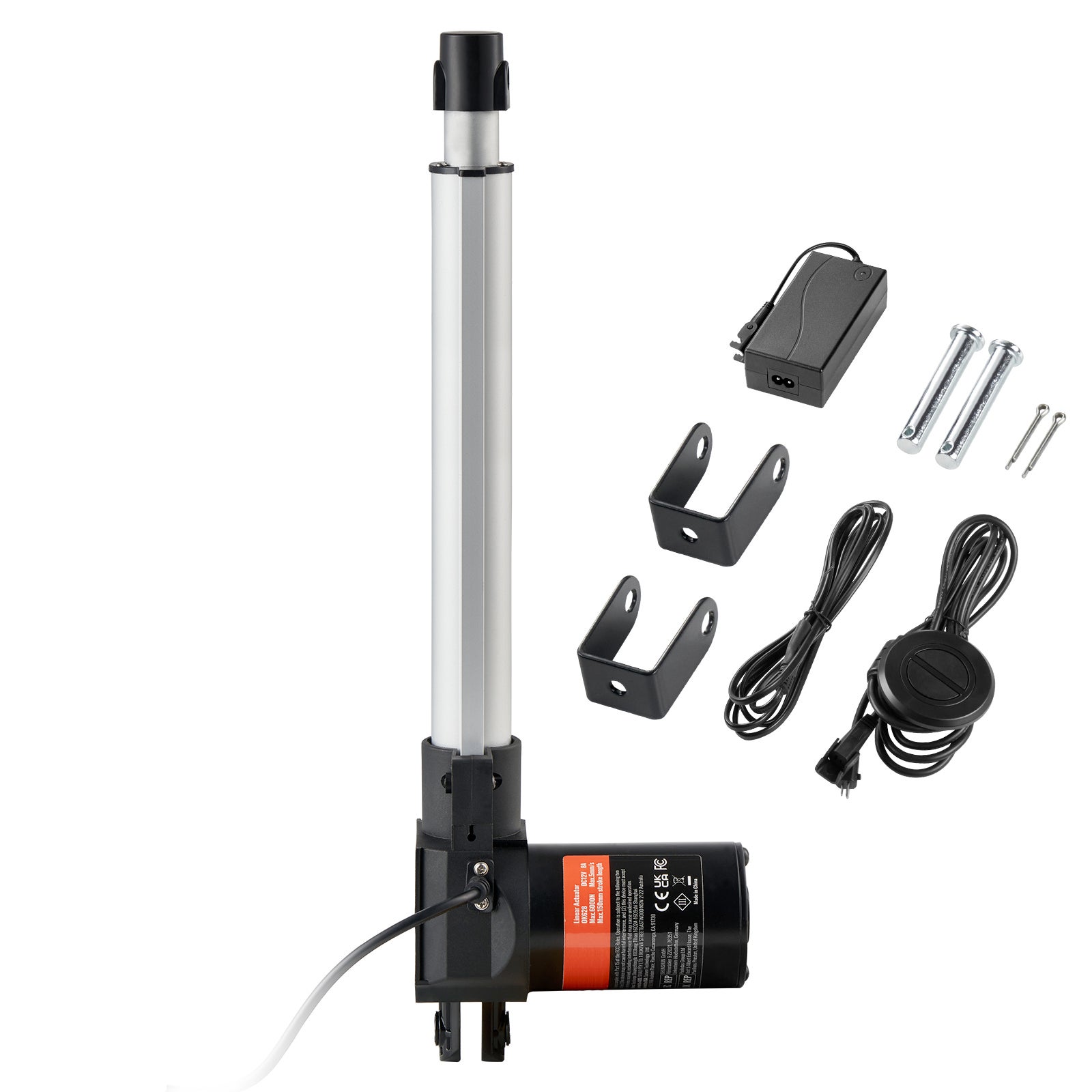 Attuatore Finecorsa Attuatore Lineare Elettrico DC 12V 6000N, 400 Mm Motore Lineare Impermeabile IP54